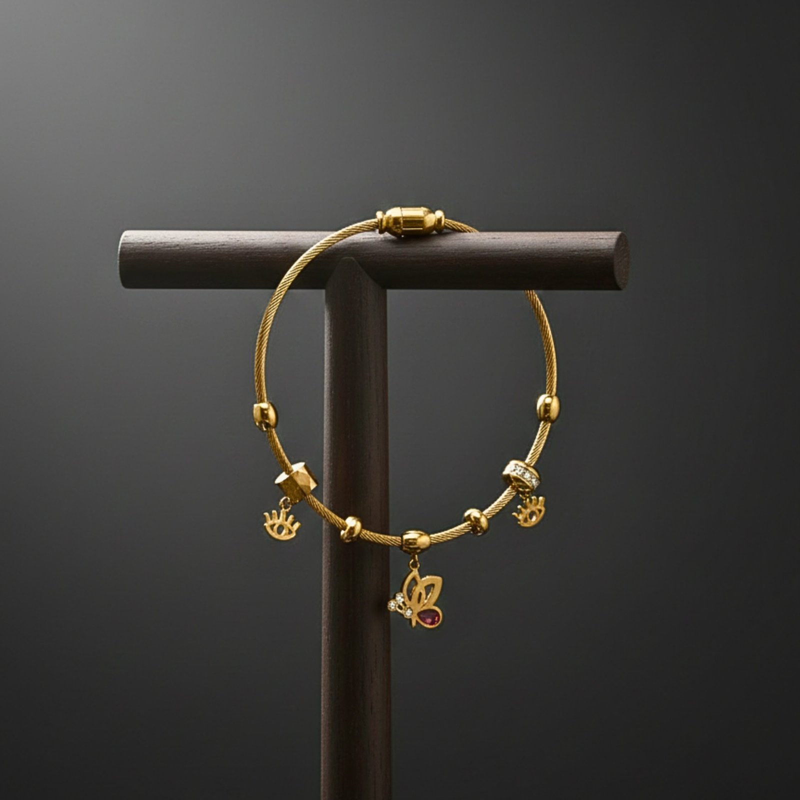 Golden Eye Charm Bracelet - Image 3