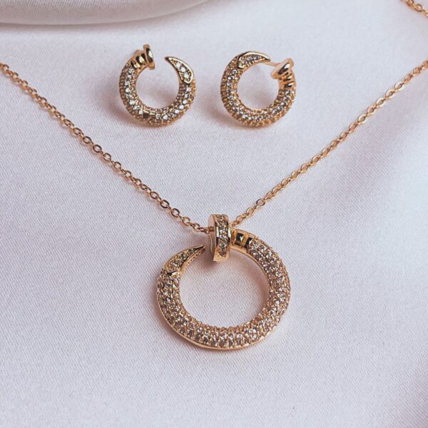 Moon Whisper necklace and earring