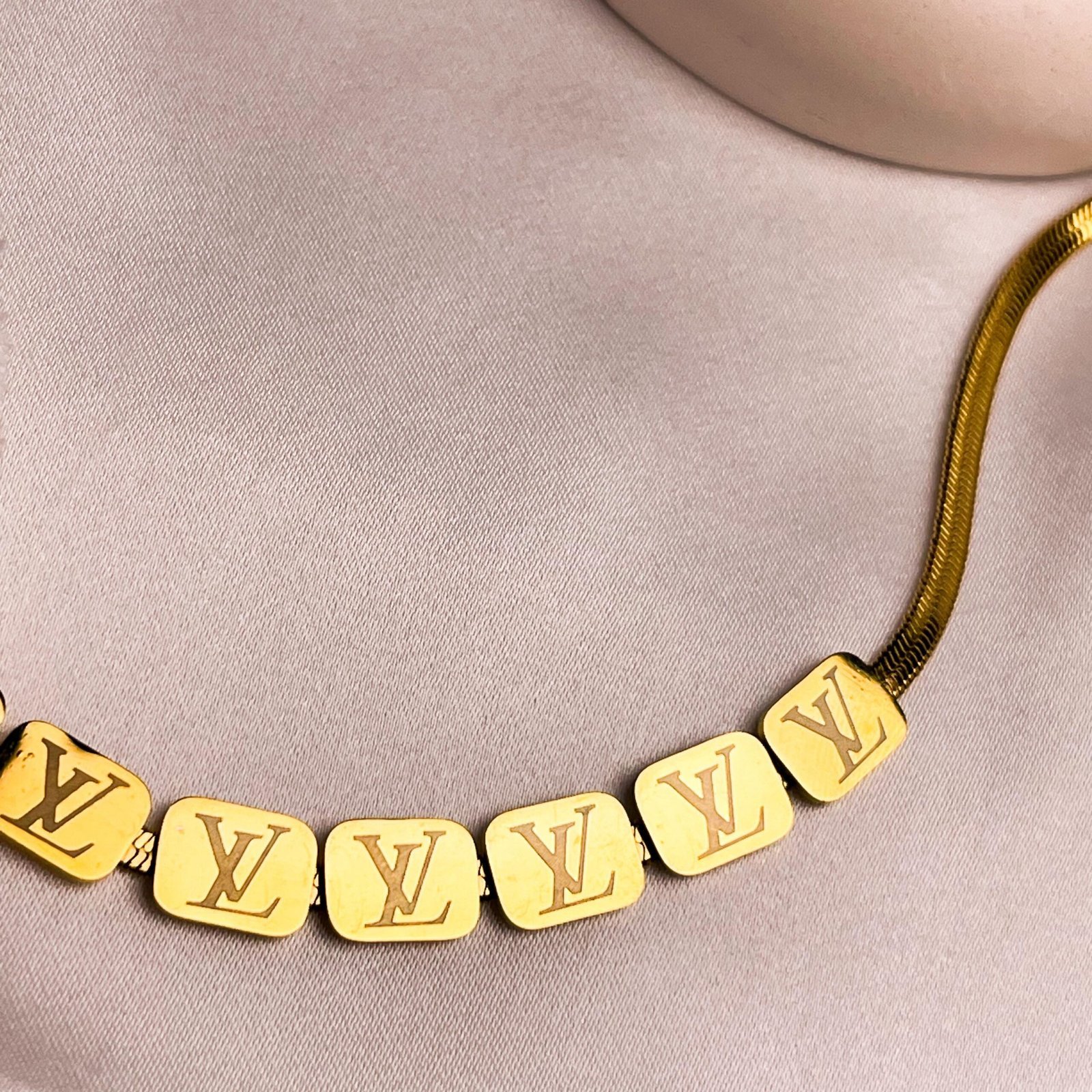 Gold-Plated Chain Necklace - Image 3